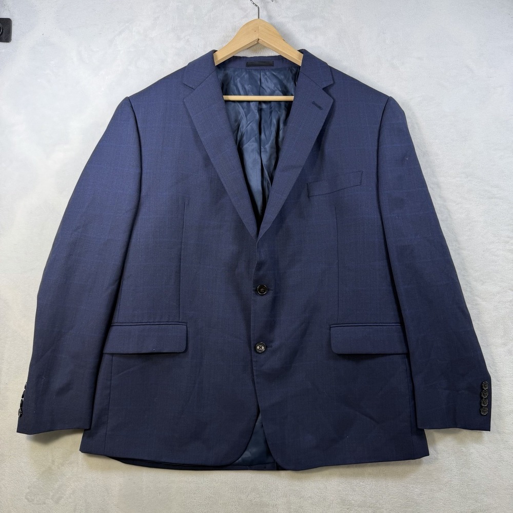 Ralph Lauren Blazer Suit Jacket Size 46R Blue Wool 2 Button Single Vent Sport